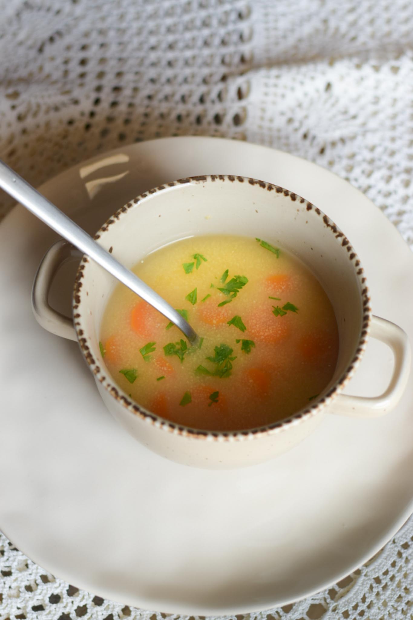 Food photography - Fish soup - Croatian cuisine and seafood dish
